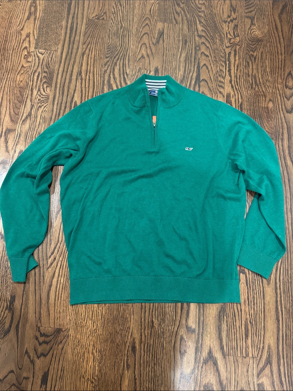 Men's vinyard Vines Green Quarter-Zip Sweater